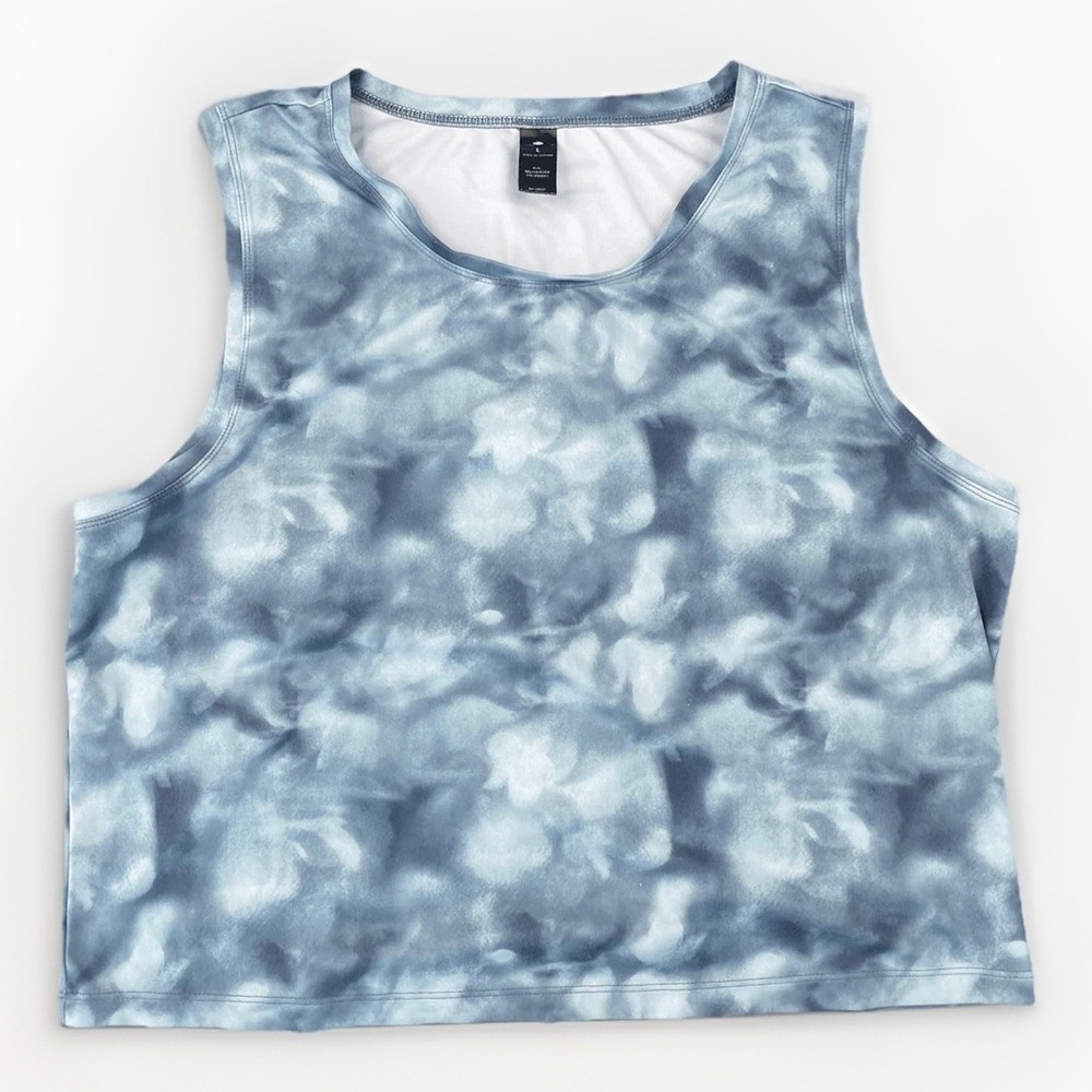 YOGALICIOUS Women’s Blue Tie-Dye Tank Top